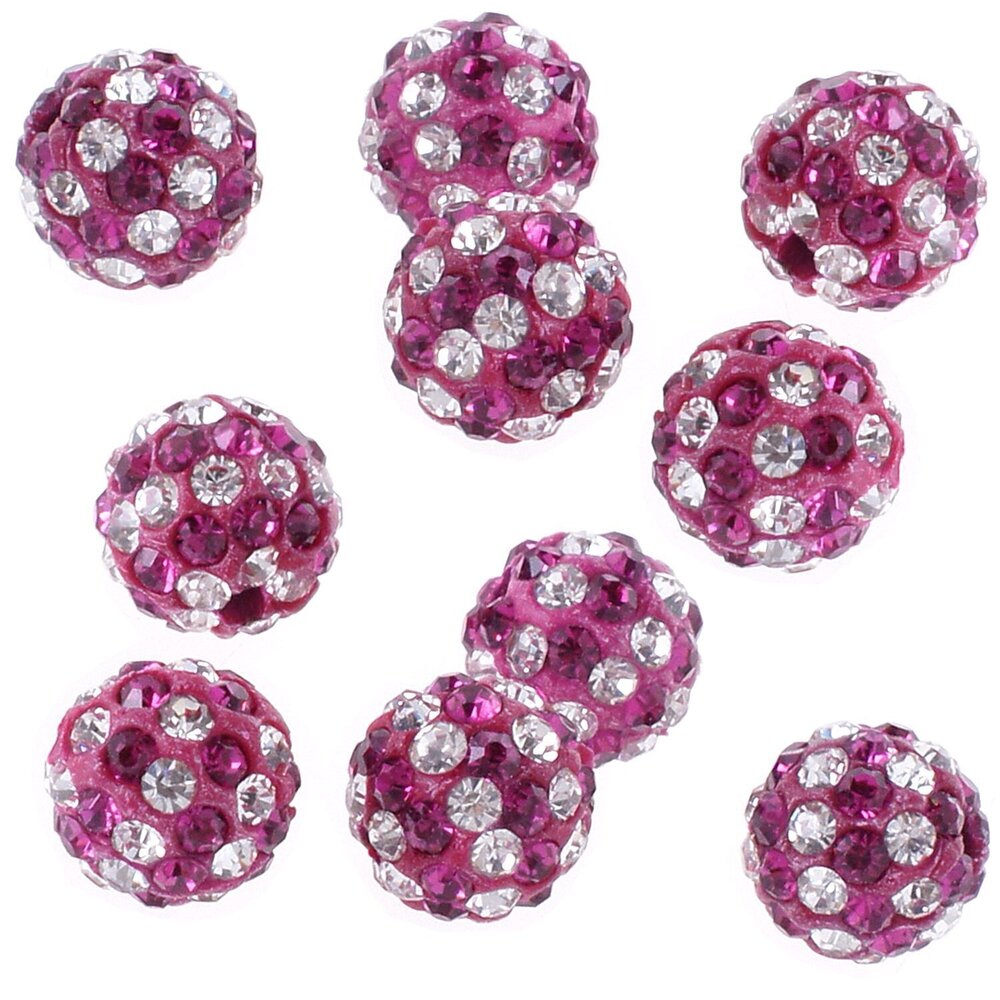 6692 Stripes Czech Crystal Round Disco Ball Clay Beads fit Shamballa